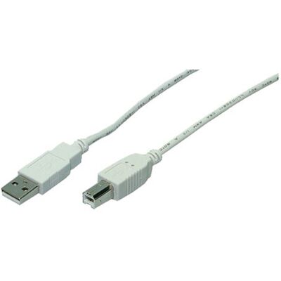 M-CAB - USB-kabel - USB (M) naar USB type B (M) - 3 m - grijs M-CAB - USB-kabel - USB (M) naar USB type B (M) - 3 m - grijs