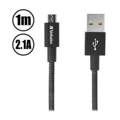 Verbatim Sync and Charge - USB-kabel - USB (M) naar micro-USB type B (M) - 1 m - zwart Verbatim Sync and Charge - USB-kabel - USB (M) naar micro-USB type B (M) - 1 m - zwart