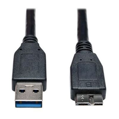 Eaton Tripp Lite Series USB 3.0 SuperSpeed Device Cable (A to Micro-B M/M) Black, 1 ft. (0.31 m) - USB-kabel - micro-USB type B (M) naar USB type A (M) - USB 3.0 - 30 cm - zwart Eaton Tripp Lite Series USB 3.0 SuperSpeed Device Cable (A to Micro-B M/M) Black, 1 ft. (0.31 m) - USB-kabel - micro-USB type B (M) naar USB type A (M) - USB 3.0 - 30 cm - zwart