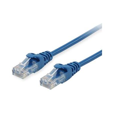 Equip Life - Verbindingskabel - RJ-45 (M) naar RJ-45 (M) - 50 cm - UTP - CAT 6 - gevormd, met strengen - blauw Equip Life - Verbindingskabel - RJ-45 (M) naar RJ-45 (M) - 50 cm - UTP - CAT 6 - gevormd, met strengen - blauw