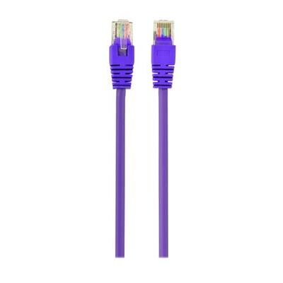 Gembird - Verbindingskabel - RJ-45 (M) naar RJ-45 (M) - 50 cm - UTP - CAT 5e - gevormd - paars Gembird - Verbindingskabel - RJ-45 (M) naar RJ-45 (M) - 50 cm - UTP - CAT 5e - gevormd - paars