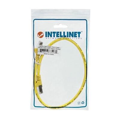 Intellinet Network Patch Cable, Cat6, 0.5m, Yellow, Copper, S/FTP, LSOH / LSZH, PVC, RJ45, Gold Plated Contacts, Snagless, Booted, Lifetime Warranty, Polybag - Verbindingskabel - RJ-45 (M) naar RJ-45 (M) - 50 cm - SFTP, PiMF - CAT 6 - halogeenvrij, gevorm Intellinet Network Patch Cable, Cat6, 0.5m, Yellow, Copper, S/FTP, LSOH / LSZH, PVC, RJ45, Gold Plated Contacts, Snagless, Booted, Lifetime Warranty, Polybag - Verbindingskabel - RJ-45 (M) naar RJ-45 (M) - 50 cm - SFTP, PiMF - CAT 6 - halogeenvrij, gevorm