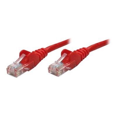 Intellinet - Verbindingskabel - RJ-45 (M) naar RJ-45 (M) - 50 cm - UTP - CAT 5e - afgeschermd, zonder haken - rood Intellinet - Verbindingskabel - RJ-45 (M) naar RJ-45 (M) - 50 cm - UTP - CAT 5e - afgeschermd, zonder haken - rood