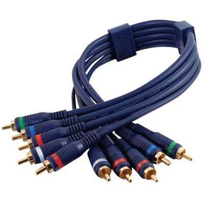 Cables to go C2G Velocity - Video/audio-kabel - component video / audio - RCA male naar RCA male - 0.5 m - dubbel afgeschermd gevlochten paar Cables to go C2G Velocity - Video/audio-kabel - component video / audio - RCA male naar RCA male - 0.5 m - dubbel afgeschermd gevlochten paar