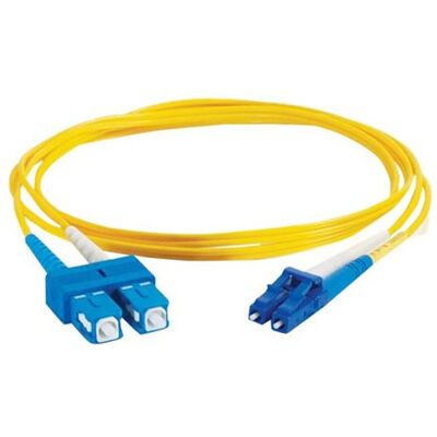 Cables to go C2G LC-SC 9/125 OS1 Duplex Singlemode PVC Glasvezelkabel (LSZH) - Verbindingskabel - SC enkele modus (M) naar LC enkele modus (M) - 5 m - 5 m - glas - duplex - 9/125 micron - OS1 - halogeenvrij - geel Cables to go C2G LC-SC 9/125 OS1 Duplex Singlemode PVC Glasvezelkabel (LSZH) - Verbindingskabel - SC enkele modus (M) naar LC enkele modus (M) - 5 m - 5 m - glas - duplex - 9/125 micron - OS1 - halogeenvrij - geel