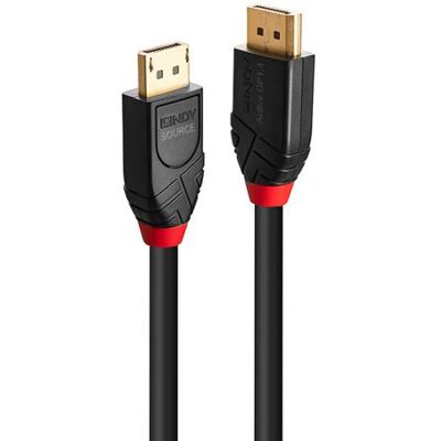 Lindy - DisplayPort kabel - DisplayPort (M) naar DisplayPort (M) - DisplayPort 1.4 - 7.5 m - rond, actief, ondersteunt 8K60Hz (7680 x 4320), 4K144Hz (4096 x 2160) support - zwart Lindy - DisplayPort kabel - DisplayPort (M) naar DisplayPort (M) - DisplayPort 1.4 - 7.5 m - rond, actief, ondersteunt 8K60Hz (7680 x 4320), 4K144Hz (4096 x 2160) support - zwart