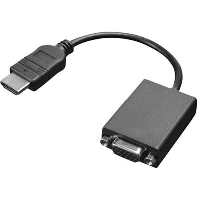 Lenovo - Videoadapter - HDMI male naar HD-15 (VGA) female - 20 cm Lenovo - Videoadapter - HDMI male naar HD-15 (VGA) female - 20 cm