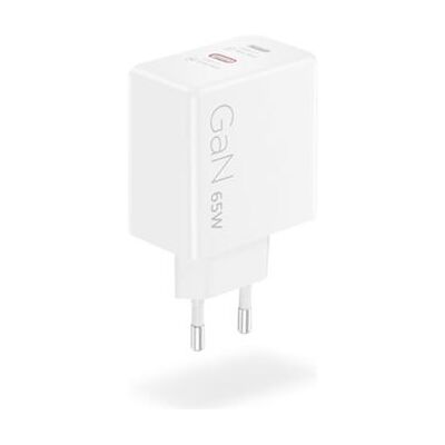 Lenovo - Netspanningsadapter - GaN - 65 watt - 2 uitgangsaansluitingen (USB-C) - wit - Europa - voor Chrome 14M8911; Slim 5 14AGP11; 5 14AHP11; 5 14IPH11; 5 16AGP11; 5 16IPH11 Lenovo - Netspanningsadapter - GaN - 65 watt - 2 uitgangsaansluitingen (USB-C) - wit - Europa - voor Chrome 14M8911; Slim 5 14AGP11; 5 14AHP11; 5 14IPH11; 5 16AGP11; 5 16IPH11