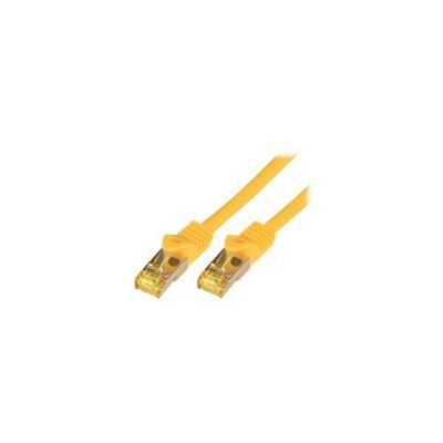 M-CAB RAW - Netwerkkabel - RJ-45 (M) naar RJ-45 (M) - 25 cm - SFTP, PiMF - CAT 7 - halogeenvrij, gevormd, zonder haken - geel M-CAB RAW - Netwerkkabel - RJ-45 (M) naar RJ-45 (M) - 25 cm - SFTP, PiMF - CAT 7 - halogeenvrij, gevormd, zonder haken - geel