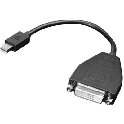 Lenovo - DisplayPort-adapter - enkele verbinding - Mini DisplayPort (M) naar DVI-D (V) - 20 cm - voor ThinkCentre M75t Gen 2; ThinkPad P51; ThinkStation P330 Gen 2; P34X; P350; P520; P620 Lenovo - DisplayPort-adapter - enkele verbinding - Mini DisplayPort (M) naar DVI-D (V) - 20 cm - voor ThinkCentre M75t Gen 2; ThinkPad P51; ThinkStation P330 Gen 2; P34X; P350; P520; P620