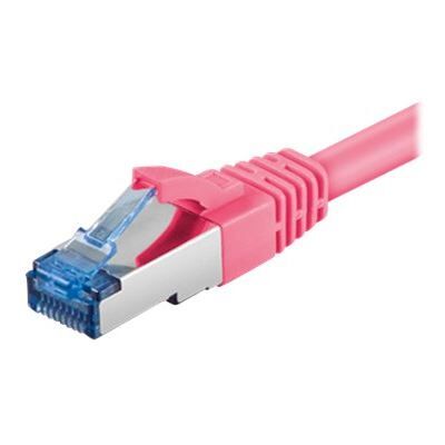 goobay - Netwerkkabel - RJ-45 (M) naar RJ-45 (M) - 2 m - SFTP - CAT 6a - gevormd, zonder haken - magenta goobay - Netwerkkabel - RJ-45 (M) naar RJ-45 (M) - 2 m - SFTP - CAT 6a - gevormd, zonder haken - magenta