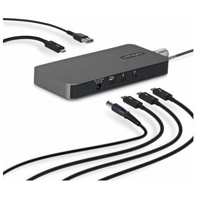 Startech - Dockingstation - USB4 / Thunderbolt 4 / Thunderbolt 5 - 3 x Thunderbolt 5 - 140 Watt - Verenigd Koninkrijk, Europa Startech - Dockingstation - USB4 / Thunderbolt 4 / Thunderbolt 5 - 3 x Thunderbolt 5 - 140 Watt - Verenigd Koninkrijk, Europa