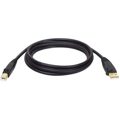 Eaton Tripp Lite Series USB 2.0 A to B Cable (M/M), 15 ft. (4.57 m) - USB-kabel - USB (M) naar USB type B (M) - USB 2.0 - 4.6 m - gevormd - zwart Eaton Tripp Lite Series USB 2.0 A to B Cable (M/M), 15 ft. (4.57 m) - USB-kabel - USB (M) naar USB type B (M) - USB 2.0 - 4.6 m - gevormd - zwart
