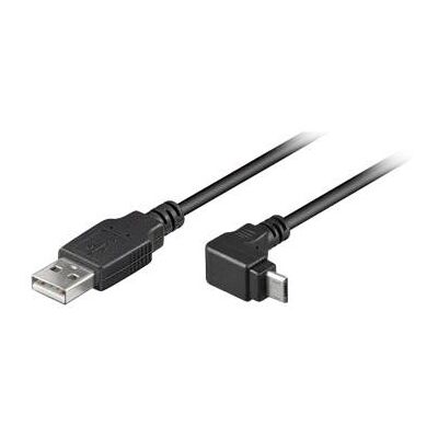Nilox - USB-kabel - micro-USB type B (M) naar USB (M) - USB 2.0 - 1.8 m - aansluiting 90° - zwart Nilox - USB-kabel - micro-USB type B (M) naar USB (M) - USB 2.0 - 1.8 m - aansluiting 90° - zwart