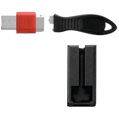 Kensington USB Port Lock with Cable Guard - Square - USB-poortblokker - zilver Kensington USB Port Lock with Cable Guard - Square - USB-poortblokker - zilver