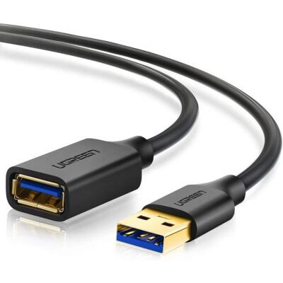 Ugreen - USB-verlengkabel - USB type A (V) naar USB type A (M) - USB 3.0 - 2 m - zwart Ugreen - USB-verlengkabel - USB type A (V) naar USB type A (M) - USB 3.0 - 2 m - zwart