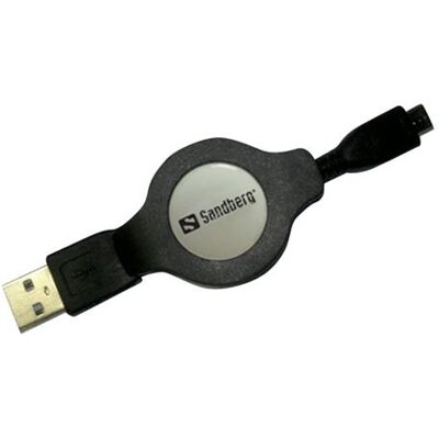 Sandberg - USB-kabel - USB (M) naar micro-USB type B (M) - 1.2 m - intrekbaar Sandberg - USB-kabel - USB (M) naar micro-USB type B (M) - 1.2 m - intrekbaar
