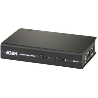 Aten technology ATEN CS72D - KVM / audioschakelaar - 2 x KVM / audio - 1 lokale gebruiker - desktop Aten technology ATEN CS72D - KVM / audioschakelaar - 2 x KVM / audio - 1 lokale gebruiker - desktop