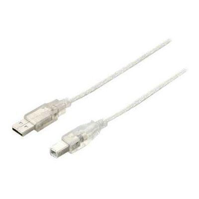 Digital data communications Equip - USB-kabel - USB (M) naar USB type B (M) - USB 2.0 - 1 m - transparant zilver Digital data communications Equip - USB-kabel - USB (M) naar USB type B (M) - USB 2.0 - 1 m - transparant zilver