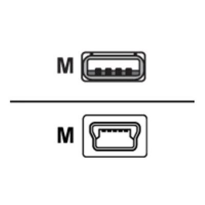 Sharkoon - USB-kabel - mini USB type B (M) naar USB (M) - USB 2.0 - 1 m - zwart Sharkoon - USB-kabel - mini USB type B (M) naar USB (M) - USB 2.0 - 1 m - zwart