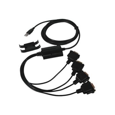 Exsys EX-1324 - Seriële adapter - USB 2.0 - RS-232/V.24 x 4 Exsys EX-1324 - Seriële adapter - USB 2.0 - RS-232/V.24 x 4