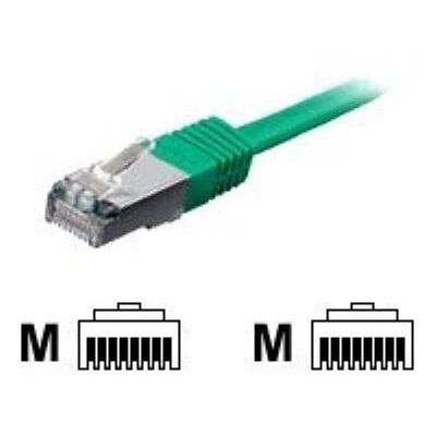 Digital data communications equip - Verbindingskabel - RJ-45 (M) naar RJ-45 (M) - 25 cm - screened shielded twisted pair (SSTP) - CAT 6 - halogeenvrij, gevormd, met strengen - groen Digital data communications equip - Verbindingskabel - RJ-45 (M) naar RJ-45 (M) - 25 cm - screened shielded twisted pair (SSTP) - CAT 6 - halogeenvrij, gevormd, met strengen - groen