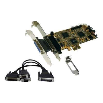 Exsys EX-44344 - Parallelle/seriële adapter - PCIe laag profiel - RS-232, V.24 - 2 poorten + 2 x parallel Exsys EX-44344 - Parallelle/seriële adapter - PCIe laag profiel - RS-232, V.24 - 2 poorten + 2 x parallel