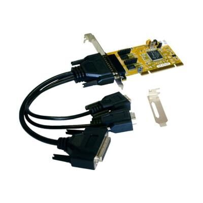 Exsys EX-43370 - Parallelle/seriële adapter - PCI laag profiel - parallel, RS-232 Exsys EX-43370 - Parallelle/seriële adapter - PCI laag profiel - parallel, RS-232