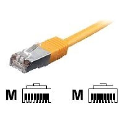 Digital data communications equip - Verbindingskabel - RJ-45 (M) naar RJ-45 (M) - 1 m - screened shielded twisted pair (SSTP) - CAT 6 - gevormd, met strengen - geel Digital data communications equip - Verbindingskabel - RJ-45 (M) naar RJ-45 (M) - 1 m - screened shielded twisted pair (SSTP) - CAT 6 - gevormd, met strengen - geel