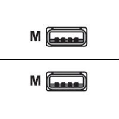Digital data communications Equip - USB-kabel - USB (M) naar USB (M) - 1.8 m - beige Digital data communications Equip - USB-kabel - USB (M) naar USB (M) - 1.8 m - beige