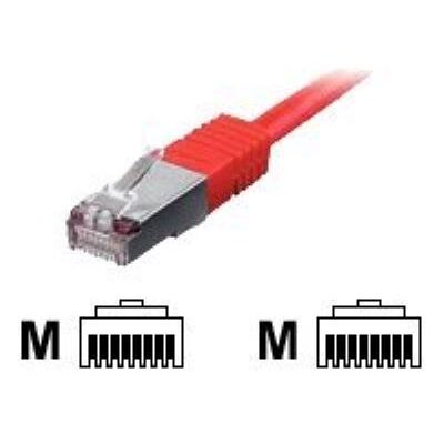 Digital data communications equip - Verbindingskabel - RJ-45 (M) naar RJ-45 (M) - 50 cm - screened shielded twisted pair (SSTP) - CAT 6 - gevormd, met strengen - rood Digital data communications equip - Verbindingskabel - RJ-45 (M) naar RJ-45 (M) - 50 cm - screened shielded twisted pair (SSTP) - CAT 6 - gevormd, met strengen - rood