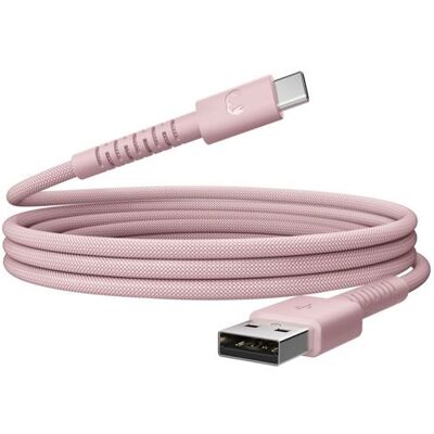 Fresh N Rebel Fresh 'n Rebel Oplaadkabel Usb-a Naar Usb-c Flexwave Silicone Braided 2 M Pastel Pink Fresh N Rebel Fresh 'n Rebel Oplaadkabel Usb-a Naar Usb-c Flexwave Silicone Braided 2 M Pastel Pink