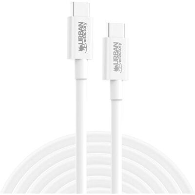 Urban Factory USB Type C naar USB Type C kabel 2 m Wit Urban Factory USB Type C naar USB Type C kabel 2 m Wit