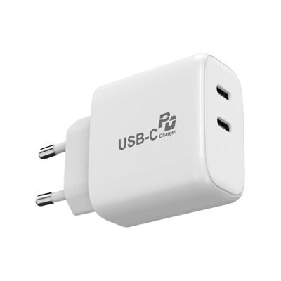 Urban Factory netlader met 1 USB-C 45 W poort + 1 USB-C 20 W poort Wit Urban Factory netlader met 1 USB-C 45 W poort + 1 USB-C 20 W poort Wit