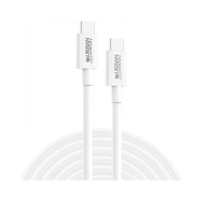 Urban Factory USB-C naar USB-C 2 m kabel E-Mark 240 W Wit Urban Factory USB-C naar USB-C 2 m kabel E-Mark 240 W Wit