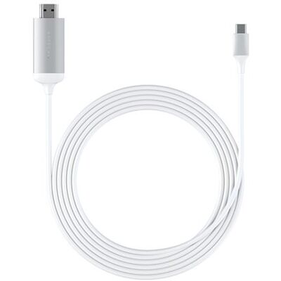 Satechi Adapter USB Type-C naar HDMI 4K (60Hz) Kabel 1.75M Zilver Satechi Adapter USB Type-C naar HDMI 4K (60Hz) Kabel 1.75M Zilver