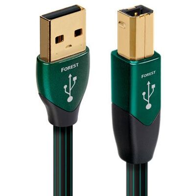 Audioquest USB-A USB-B Boskabel 1,5 m Groen en Zwart Audioquest USB-A USB-B Boskabel 1,5 m Groen en Zwart