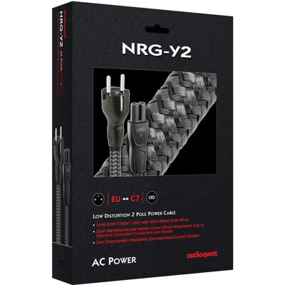 Audioquest NRG-Y2 2 m PC-stroomkabel Zwart Audioquest NRG-Y2 2 m PC-stroomkabel Zwart