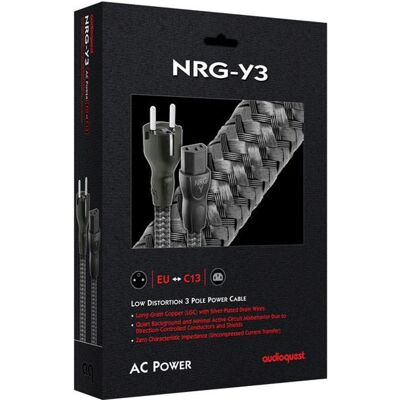 Audioquest NRG-Y3 2 m PC-voedingskabel Zwart Audioquest NRG-Y3 2 m PC-voedingskabel Zwart