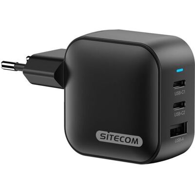 Sitecom USB Lader GaN Power Delivery 70W Zwart Sitecom USB Lader GaN Power Delivery 70W Zwart