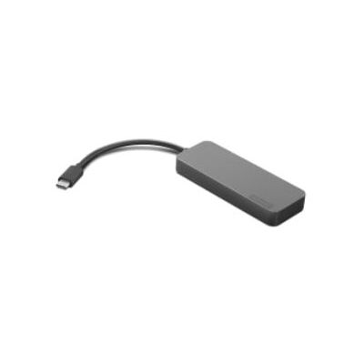 Lenovo USB-C 4 in 1 naar 4 USB-A Hub Grijs Lenovo USB-C 4 in 1 naar 4 USB-A Hub Grijs