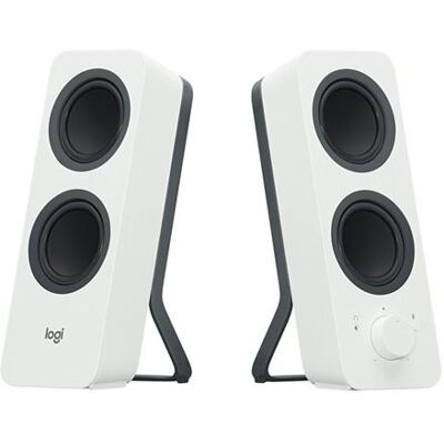 Logitech Z207 - Luidsprekers - voor PC - 2.0-kanaal - draadloos - Bluetooth - 5 watt (Totaal) - wit Logitech Z207 - Luidsprekers - voor PC - 2.0-kanaal - draadloos - Bluetooth - 5 watt (Totaal) - wit