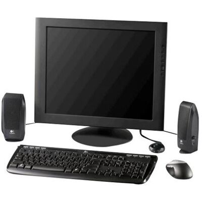 Logitech S-120 - Luidsprekers - voor PC - 2.3 Watt (Totaal) - zwart Logitech S-120 - Luidsprekers - voor PC - 2.3 Watt (Totaal) - zwart