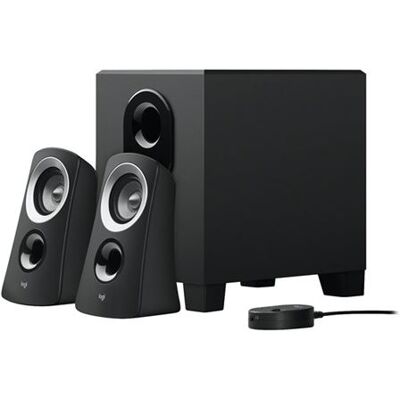 Logitech Z-313 - Luidsprekersysteem - voor PC - 2.1-kanaal - 25 Watt (Totaal) Logitech Z-313 - Luidsprekersysteem - voor PC - 2.1-kanaal - 25 Watt (Totaal)