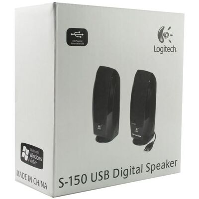 Logitech S150 Digital USB - Luidsprekers - voor PC - USB - 1.2 watt (Totaal) - zwart Logitech S150 Digital USB - Luidsprekers - voor PC - USB - 1.2 watt (Totaal) - zwart