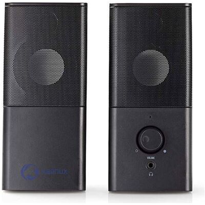 Nedis Gaming Ksanux - Luidsprekers - voor PC - 6 Watt - zwart Nedis Gaming Ksanux - Luidsprekers - voor PC - 6 Watt - zwart