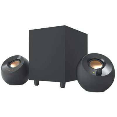 Générique Creative Pebble Plus - Luidsprekersysteem - voor PC - 2.1-kanaal - 8 Watt (Totaal) - zwart Générique Creative Pebble Plus - Luidsprekersysteem - voor PC - 2.1-kanaal - 8 Watt (Totaal) - zwart