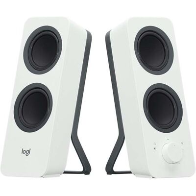 Logitech Z207 - Luidsprekers - voor PC - 2.0-kanaal - draadloos - Bluetooth - 5 watt (Totaal) - wit Logitech Z207 - Luidsprekers - voor PC - 2.0-kanaal - draadloos - Bluetooth - 5 watt (Totaal) - wit