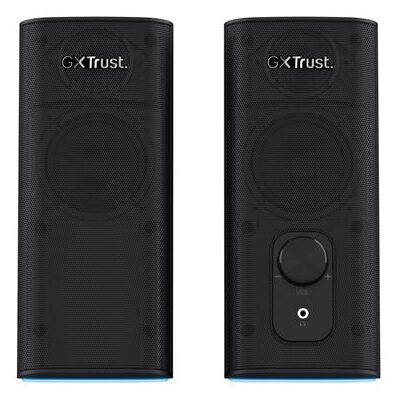 Trust GXT 612 CETIC - Luidsprekers - voor PC - 2.0-kanaal - draadloos - Bluetooth - USB - 10 Watt (Totaal) - zwart Trust GXT 612 CETIC - Luidsprekers - voor PC - 2.0-kanaal - draadloos - Bluetooth - USB - 10 Watt (Totaal) - zwart
