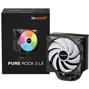 be quiet! Pure Rock 3 - Koeler voor processor - (voor: LGA1150, LGA1151, LGA1155, LGA1200, LGA1700, LGA1851, AM4, AM5) - koper basis met aluminium vinnen - 120 mm - zwart be quiet! Pure Rock 3 - Koeler voor processor - (voor: LGA1150, LGA1151, LGA1155, LGA1200, LGA1700, LGA1851, AM4, AM5) - koper basis met aluminium vinnen - 120 mm - zwart